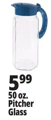 Ocean State Job Lot 50 oz. Pitcher Glass offer