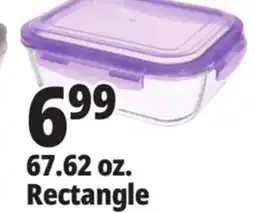 Ocean State Job Lot 67.62 oz. Rectangle Glass Food Storage offer