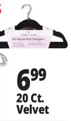 Ocean State Job Lot HomeLiving Velvet Suit Hangers 20 Count offer