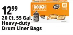 Ocean State Job Lot Rough Stuff 55 Gal Heavy-Duty Trash Bags 20 Count offer