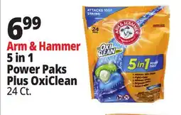 Ocean State Job Lot Arm & Hammer plus OxiClean 5-In-1 Fresh Scent Power Paks 24 Count offer