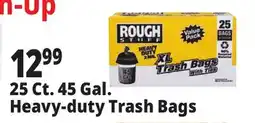 Ocean State Job Lot Rough Stuff 45 Gal Heavy-Duty Trash Bags 25 Count offer