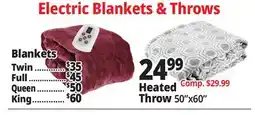 Ocean State Job Lot Heated Blankets offer