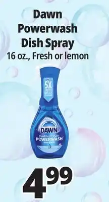 Ocean State Job Lot Dawn Platinum Plus Power wash Dish Spray 16 oz offer