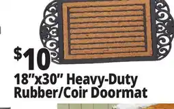 Ocean State Job Lot 18x30 Deluxe Rubber Scroll Coir Doormat offer