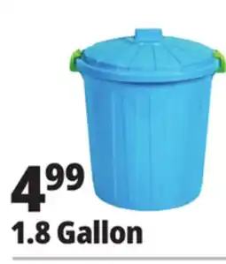 Ocean State Job Lot Round Clear Storage Bucket with Latching Lid 7L offer