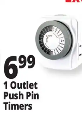 Ocean State Job Lot Prime 1 Outlet Push-Pin Timer offer