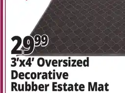 Ocean State Job Lot 3'x4' Oversized Decorative Rubber Estate Mat offer