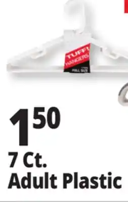 Ocean State Job Lot 7 Ct. Adult Plastic Hangers offer