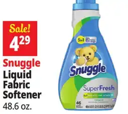 Ocean State Job Lot Snuggle Liquid Fabric Softener offer