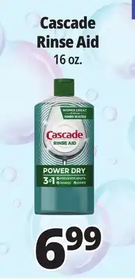 Ocean State Job Lot Cascade Rinse Aid 16 oz offer