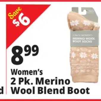 Ocean State Job Lot Women's Merino Wool Active Socks 2 Pack offer