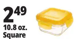 Ocean State Job Lot Glass Food Storage 10.8 oz. Square offer