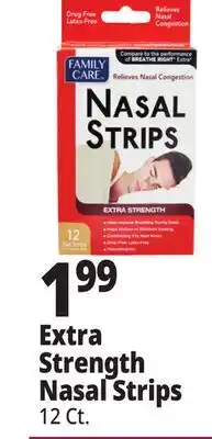 Ocean State Job Lot Family Care Extra Strength Nasal Strips 12 Count offer