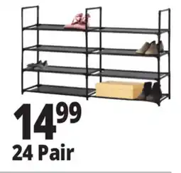 Ocean State Job Lot 4-Tier Double Shoe Rack offer