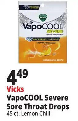 Ocean State Job Lot Vicks VapoCOOL Severe Sore Throat Drops offer