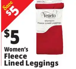 Ocean State Job Lot Fleece Lined Fashion Leggings offer