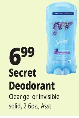 Ocean State Job Lot Secret Deodorant offer