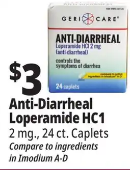 Ocean State Job Lot Geri-Care 2 mg Loperamide HCI Anti-Diarrheal Caplets 24 Caplets offer