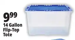 Ocean State Job Lot Gracious Living Clear Tote with Flip Top Lid 14 Gal offer