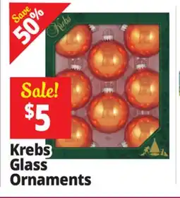 Ocean State Job Lot Krebs Glass Ornaments offer