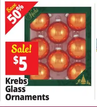 Ocean State Job Lot Krebs Glass Ornaments offer