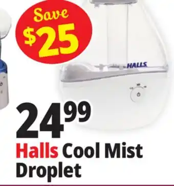 Ocean State Job Lot Halls Cool Mist Droplet offer