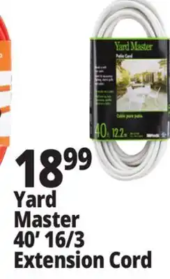 Ocean State Job Lot Yard Master 40' 16/3 Extension Cord offer