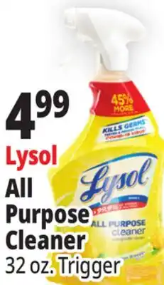 Ocean State Job Lot Lysol All Purpose Lemon Breeze Cleaner 32 oz offer