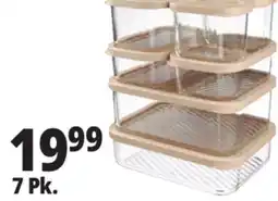 Ocean State Job Lot Home Living 7-Piece Glass Storage Set offer
