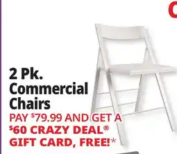 Ocean State Job Lot Cosco Vinyl Folding Chair White 2 Pack offer