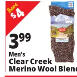 Ocean State Job Lot Clear Creek Men's Merino Wool Boot Socks offer