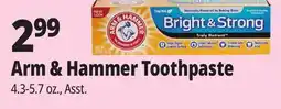 Ocean State Job Lot Arm & Hammer Toothpaste offer