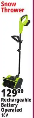 Ocean State Job Lot Turbulenz Cordless 18V Electric Snow Shovel offer