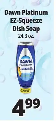Ocean State Job Lot Dawn Platinum EZ-Squeeze Liquid Dish Detergent offer