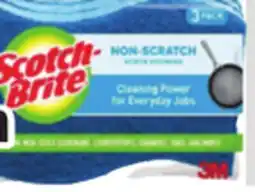 Ocean State Job Lot Scotch-Brite Non-Scratch Scrub Sponges 3 Pack offer