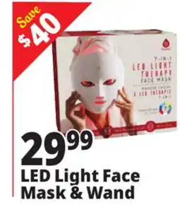 Ocean State Job Lot LED Light Therapy Face Mask 7 Color Skin Care Mask offer