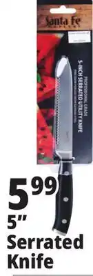 Ocean State Job Lot Santa Fe Professional Grade 5-Inch Serrated Utility Knife offer