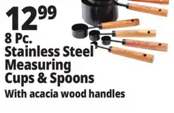 Ocean State Job Lot 8 Pc. Stainless Steel Measuring Cups & Spoons offer