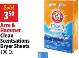 Ocean State Job Lot Arm & Hammer Clean Scentsations Purifying Waters Scented Fabric Softener Sheets 100 Count offer