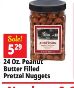 Ocean State Job Lot H.K. Anderson Peanut Butter Filled Pretzel Nuggets 24 oz offer
