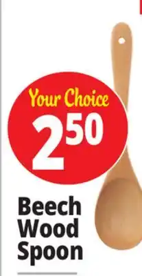 Ocean State Job Lot Beech Wood Spoon offer