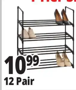 Ocean State Job Lot 12 Pair 4 Tier Shoe Racks offer