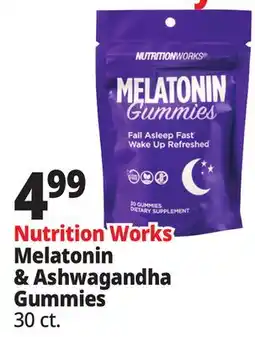 Ocean State Job Lot Melatonin & Ashwagandha Gummies offer