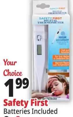 Ocean State Job Lot Safety First Digital Thermometer offer