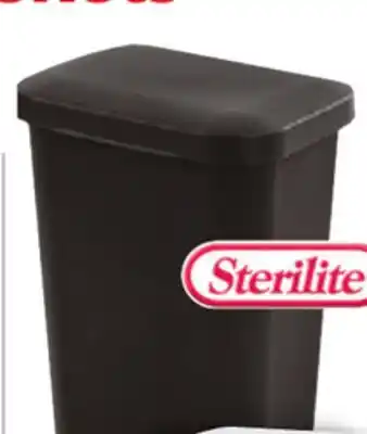 Ocean State Job Lot Sterilite Step-On Black Wastebasket 11.9 Gal offer