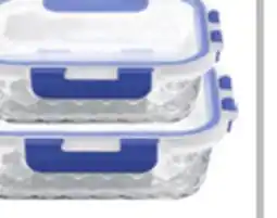 Ocean State Job Lot 2 Pk. Rectangle Glass Food Storage offer