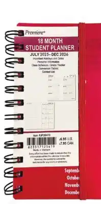 Ocean State Job Lot 6x8 2025/2026 18 Month Student Planners offer