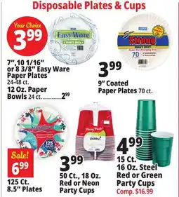 Ocean State Job Lot Disposable Plates & Cups offer