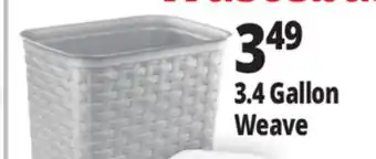 Ocean State Job Lot 3.4 Gallon Weave Wastebaskets offer